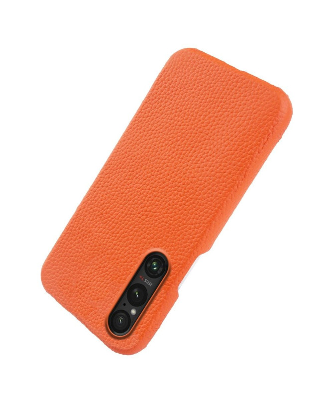 Coque Sony Xperia 1 V en Cuir à Texture Litchi
