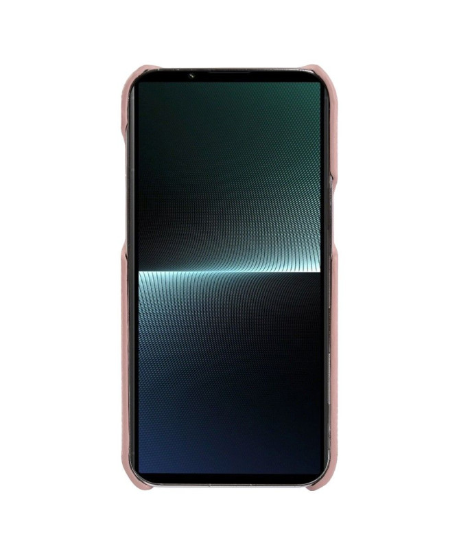 Coque Sony Xperia 1 V en Cuir à Texture Litchi