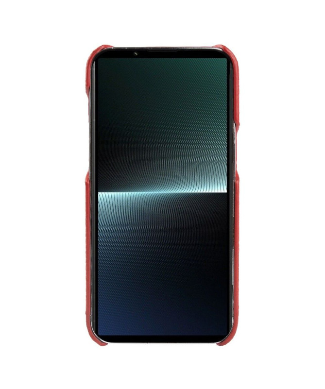 Coque Sony Xperia 1 V en Cuir à Texture Litchi