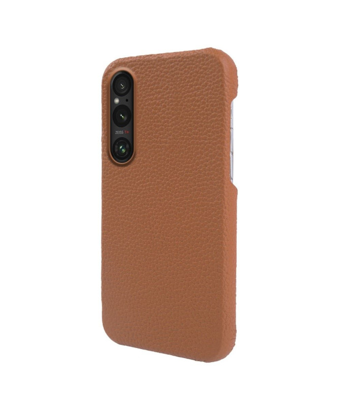 Coque Sony Xperia 1 V en Cuir à Texture Litchi