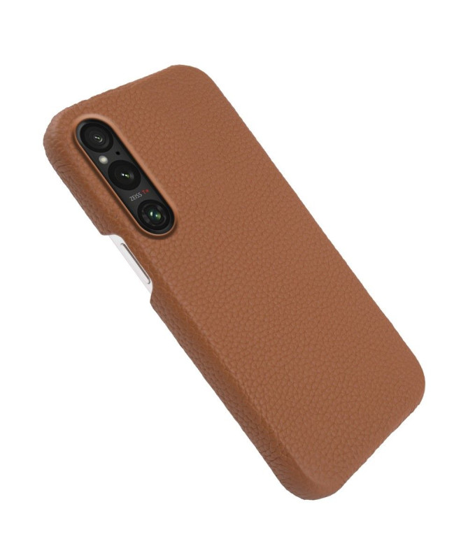 Coque Sony Xperia 1 V en Cuir à Texture Litchi