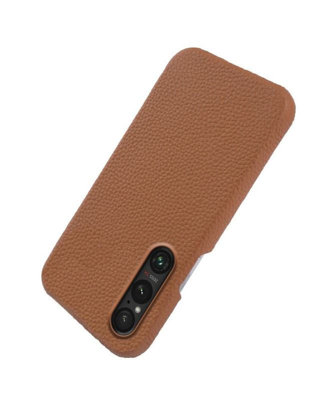 Coque Sony Xperia 1 V en Cuir à Texture Litchi