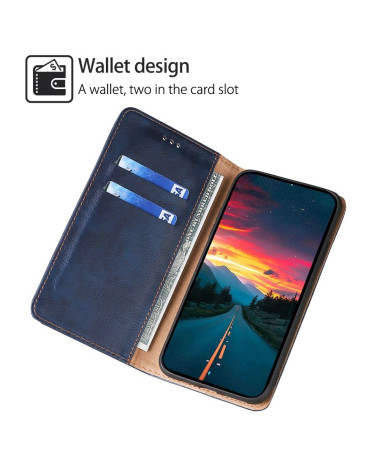 Flip cover Sony Xperia 5 V PURE simili cuir