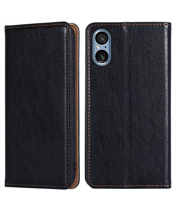 Flip cover Sony Xperia 5 V PURE simili cuir