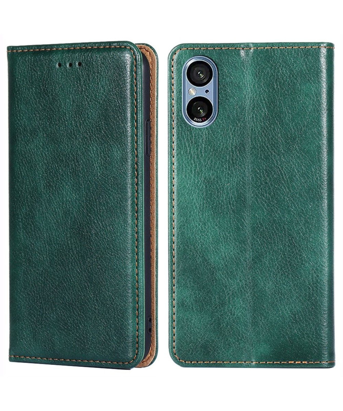 Flip cover Sony Xperia 5 V PURE simili cuir