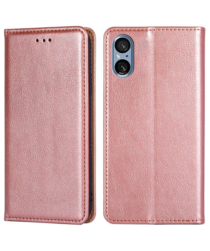 Flip cover Sony Xperia 5 V PURE simili cuir