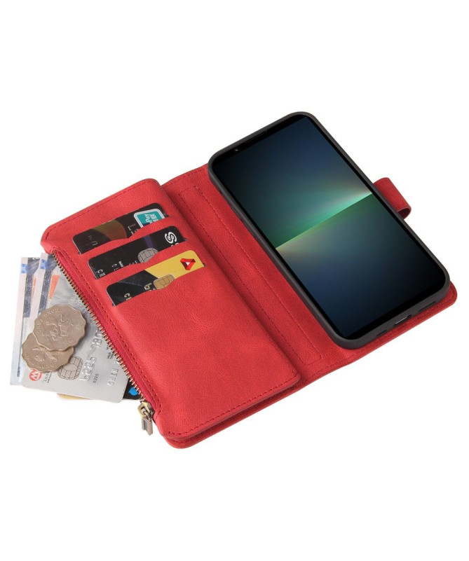 Housse portefeuille Sony Xperia 5 V à lanière