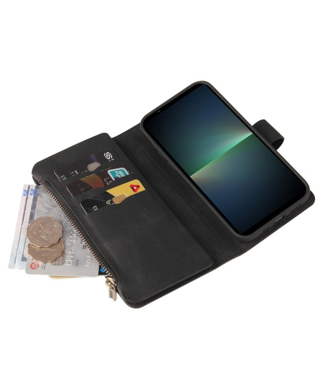 Housse portefeuille Sony Xperia 5 V à lanière