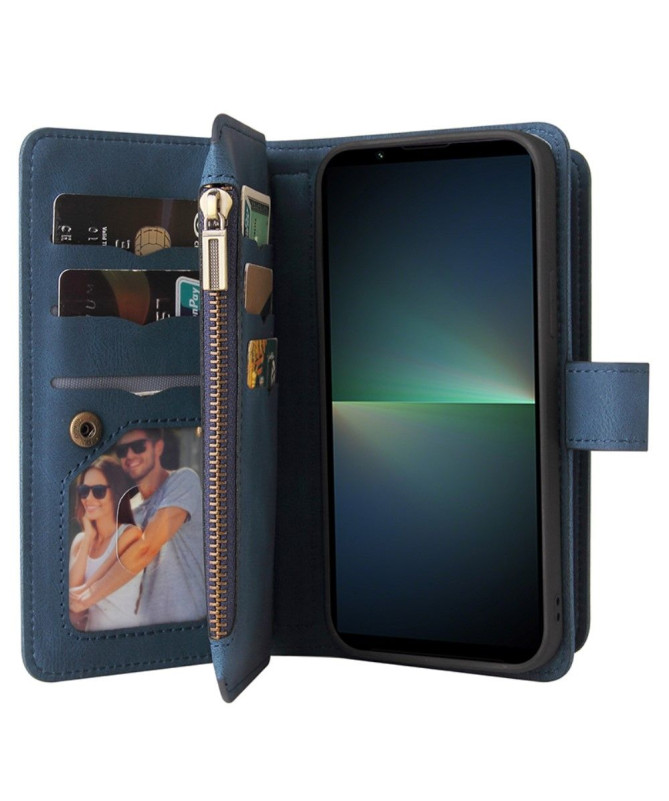 Housse portefeuille Sony Xperia 5 V à lanière