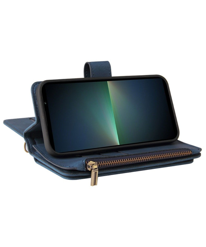 Housse portefeuille Sony Xperia 5 V à lanière