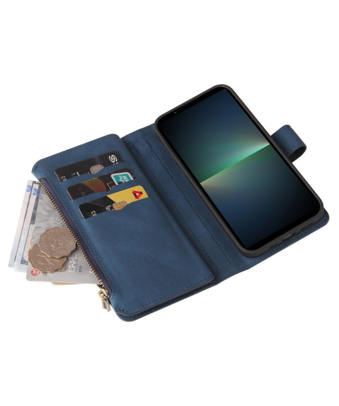 Housse portefeuille Sony Xperia 5 V à lanière