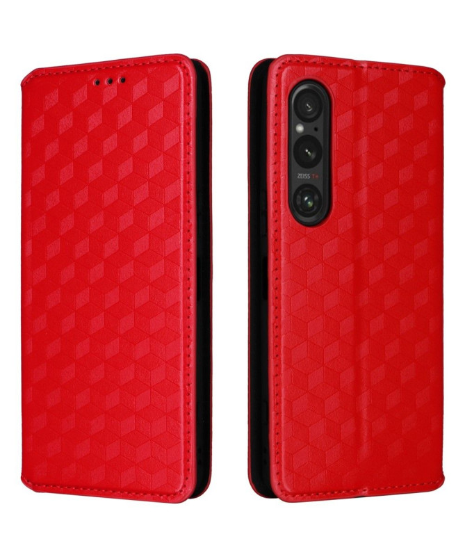Housse Sony Xperia 1 VI flip cover design géométrie