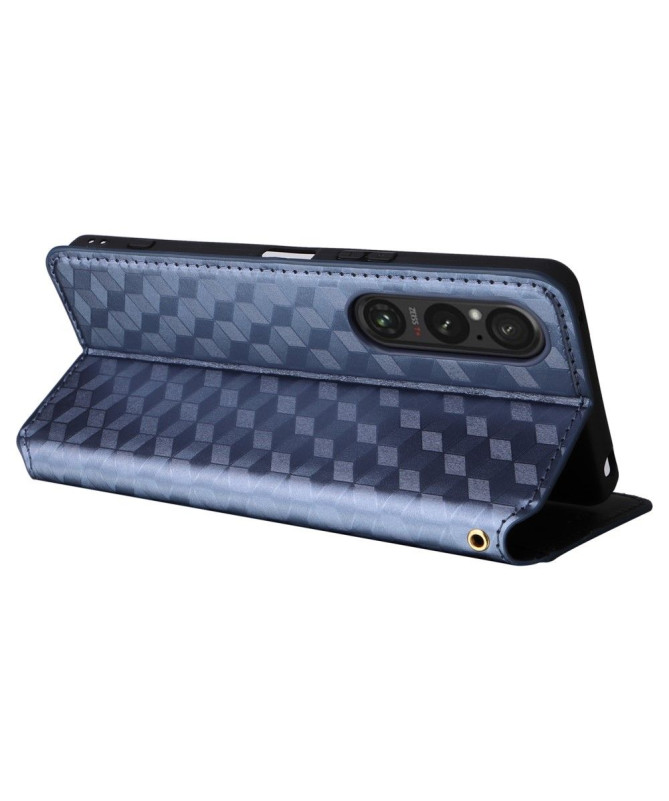 Housse Sony Xperia 1 VI flip cover design géométrie