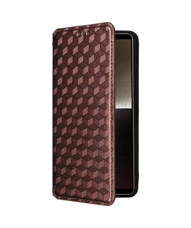 Housse Sony Xperia 1 VI flip cover design géométrie