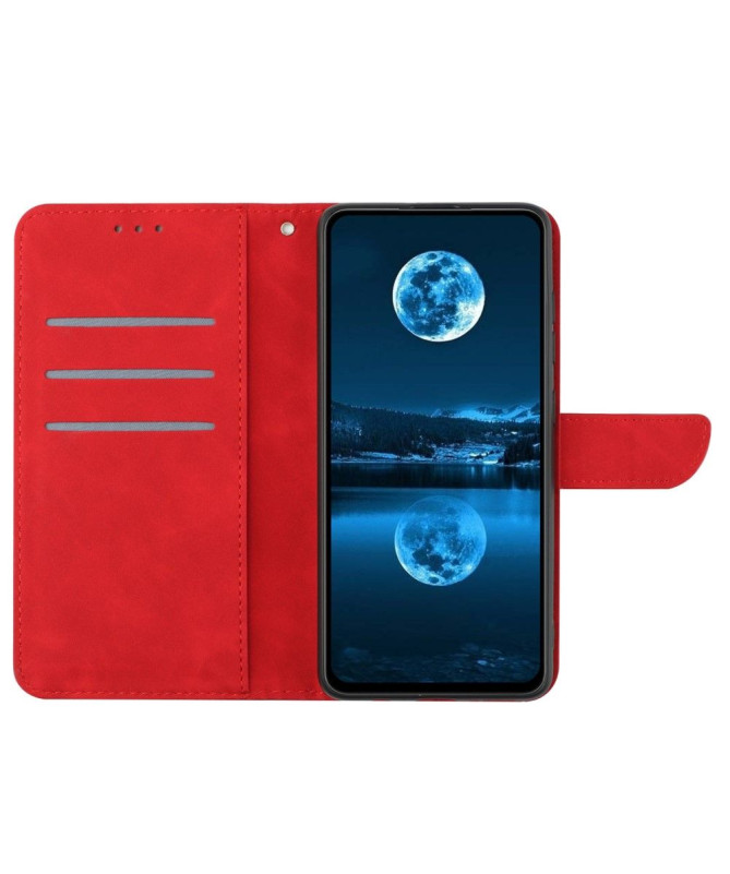 Housse Sony Xperia 1 VI Lines effet cuir rétro