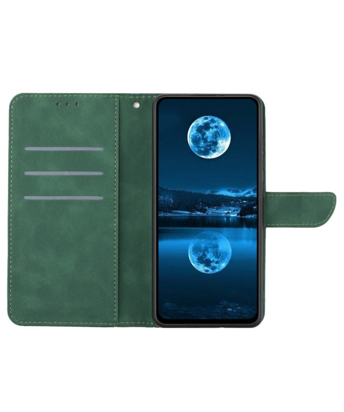 Housse Sony Xperia 1 VI Lines effet cuir rétro