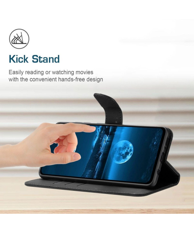 Housse Sony Xperia 1 VI Lines effet cuir rétro