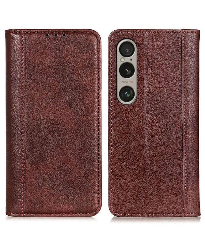 Étui Sony Xperia 1 VI folio Sylvestre simili cuir
