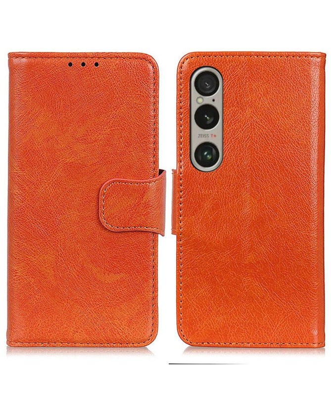 Housse Sony Xperia 1 VI Style Cuir Vieilli