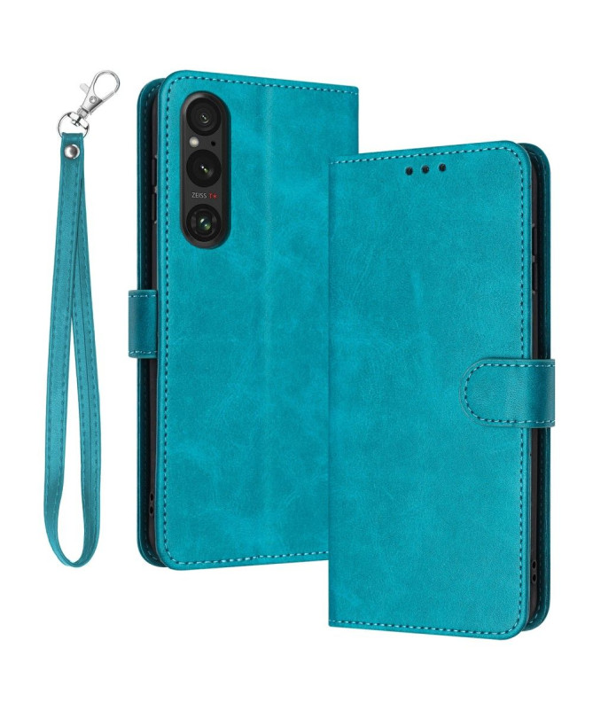 Étui à lanière Sony Xperia 1 VI Portefeuille avec Support