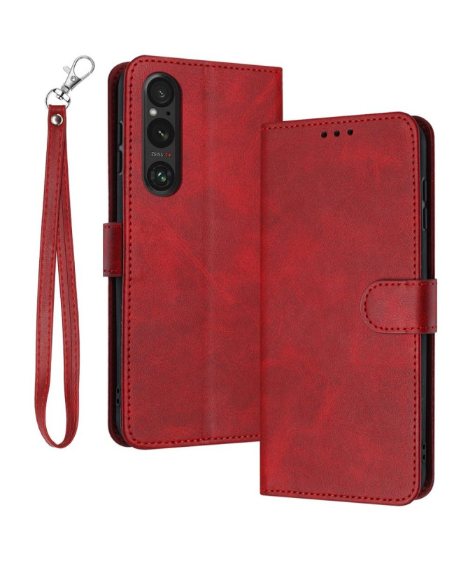 Étui à lanière Sony Xperia 1 VI Portefeuille avec Support
