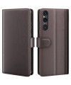 Étui Sony Xperia 10 VI portefeuille en cuir premium