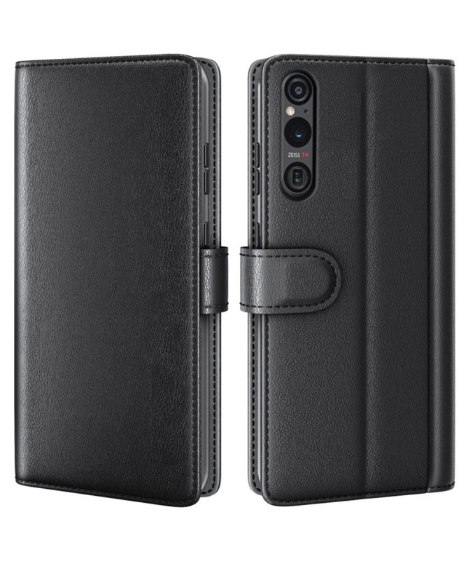 Étui Sony Xperia 10 VI portefeuille en cuir premium