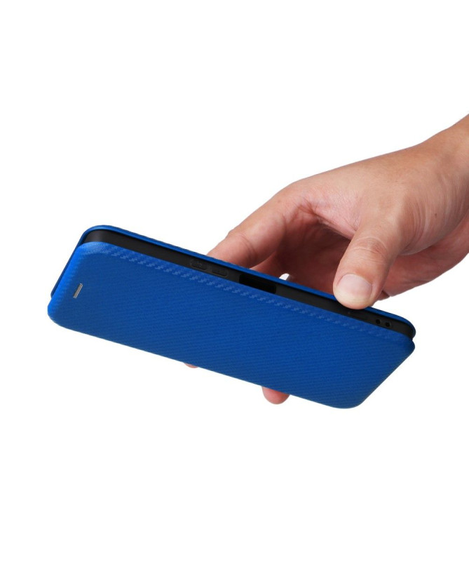 Housse Sony Xperia 1 VI simili cuir fibre de carbone