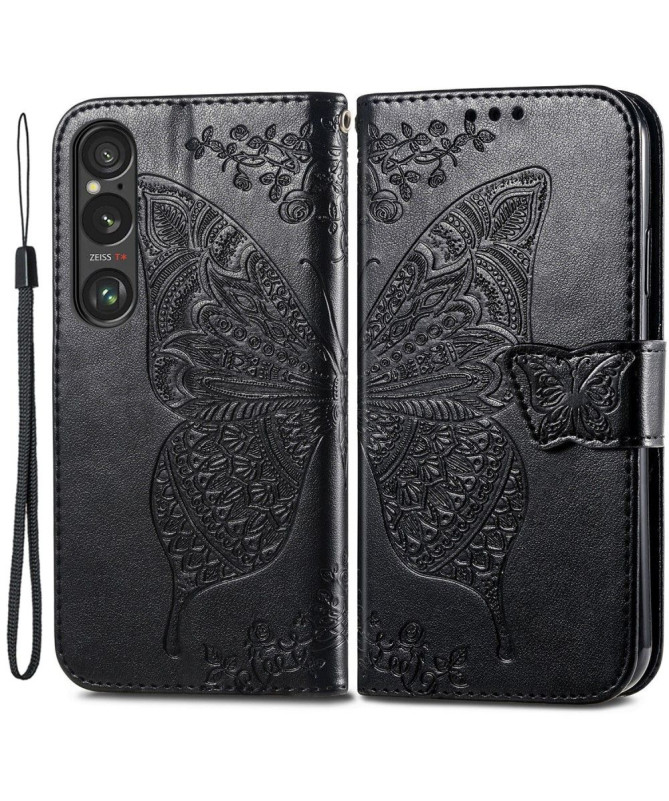 Housse Sony Xperia 1 VI Papillon Relief