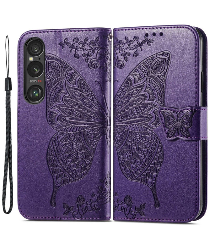Housse Sony Xperia 1 VI Papillon Relief