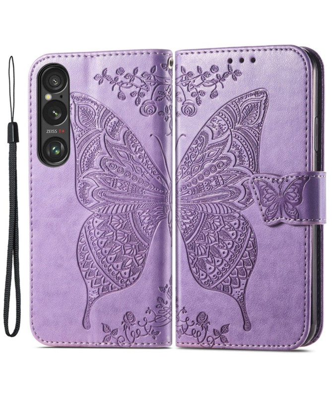 Housse Sony Xperia 1 VI Papillon Relief