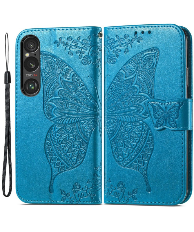 Housse Sony Xperia 1 VI Papillon Relief