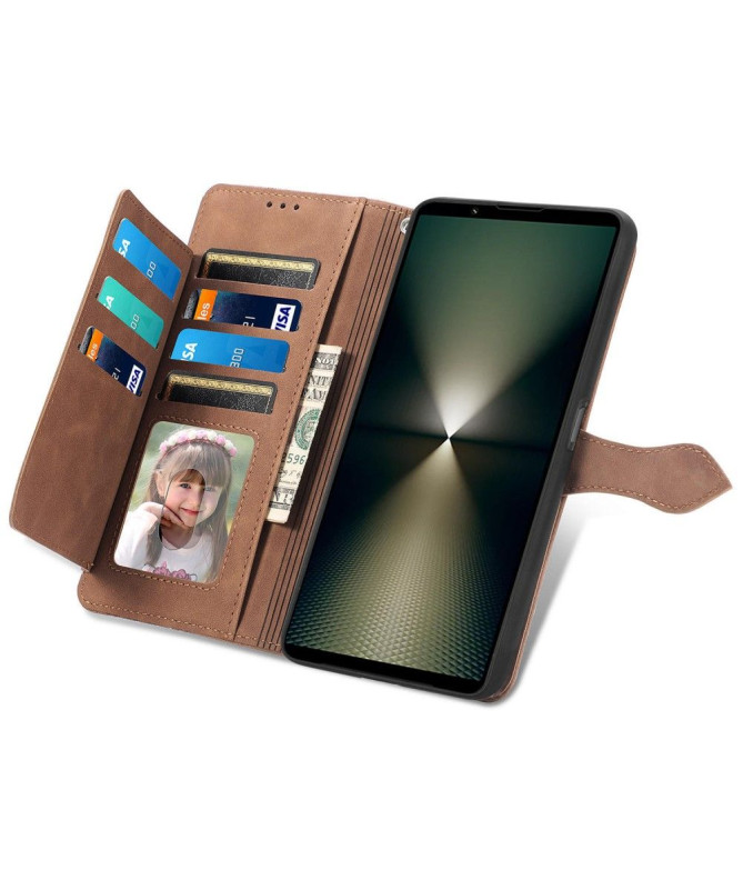 Housse Sony Xperia 1 VI motif floral à lanière