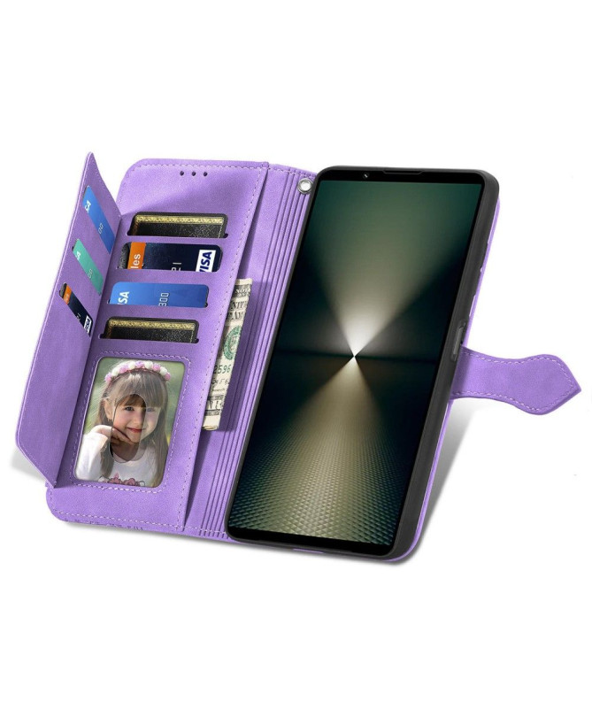 Housse Sony Xperia 1 VI motif floral à lanière