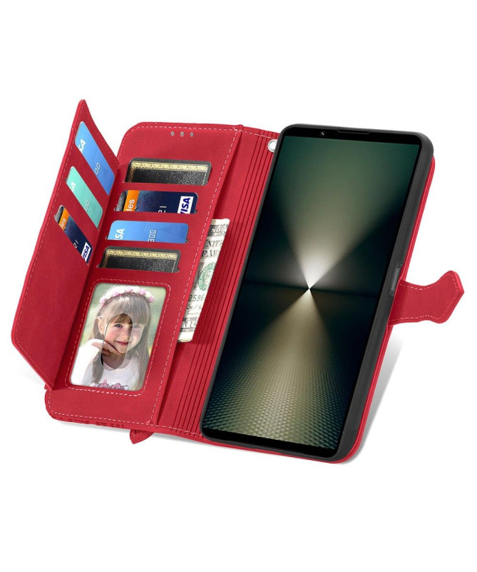 Housse Sony Xperia 1 VI motif floral à lanière