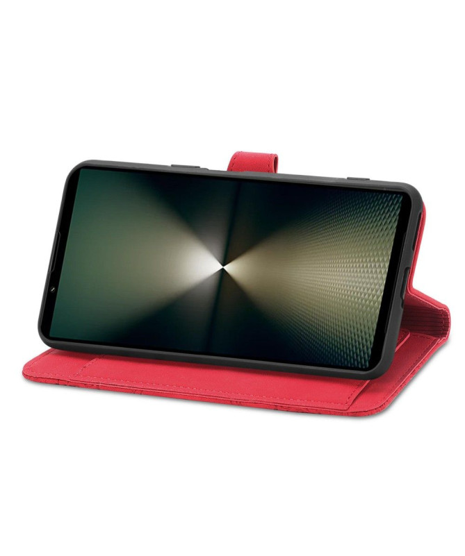 Housse Sony Xperia 1 VI motif floral à lanière