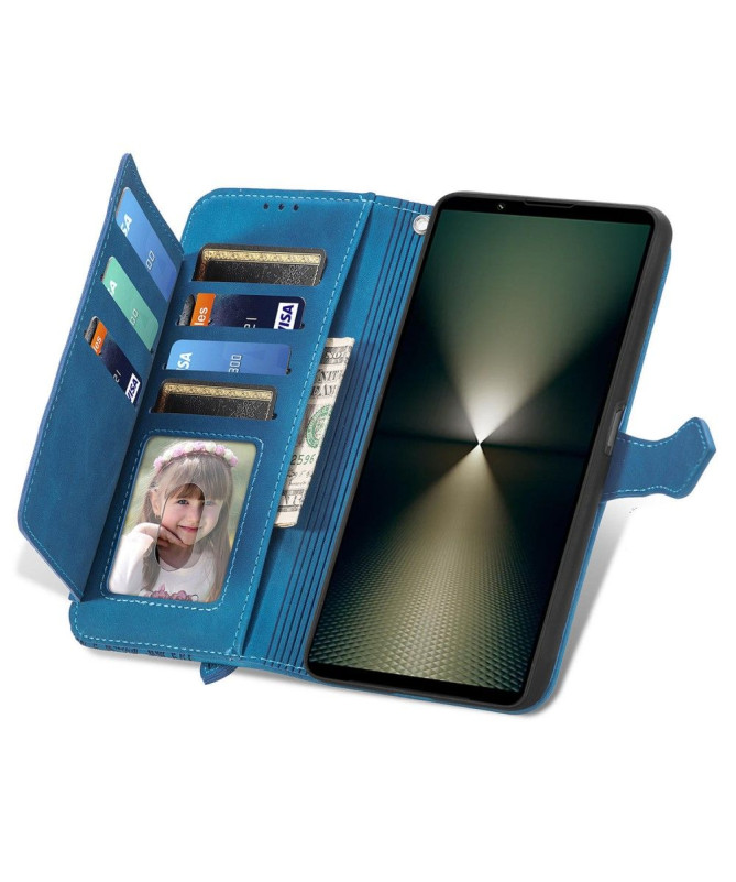 Housse Sony Xperia 1 VI motif floral à lanière