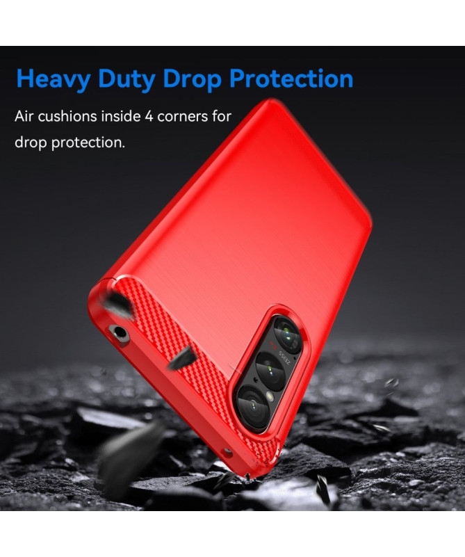 Coque Sony Xperia 1 VI effet brossé silicone