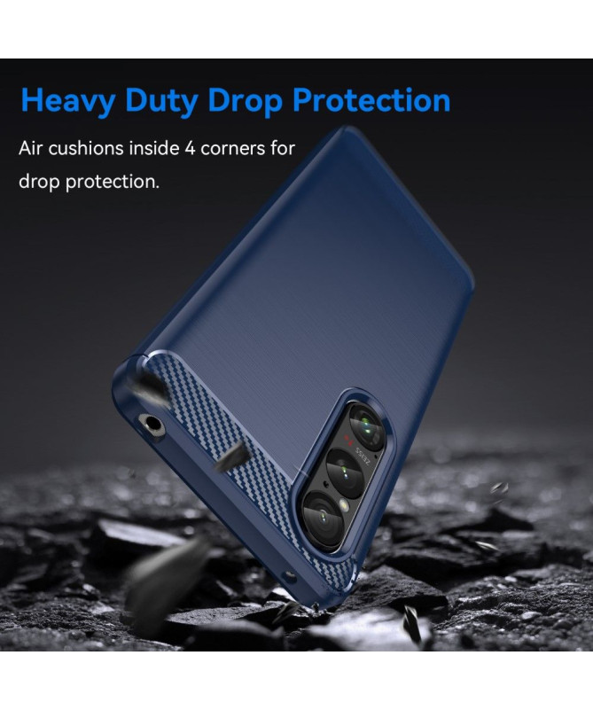 Coque Sony Xperia 1 VI effet brossé silicone