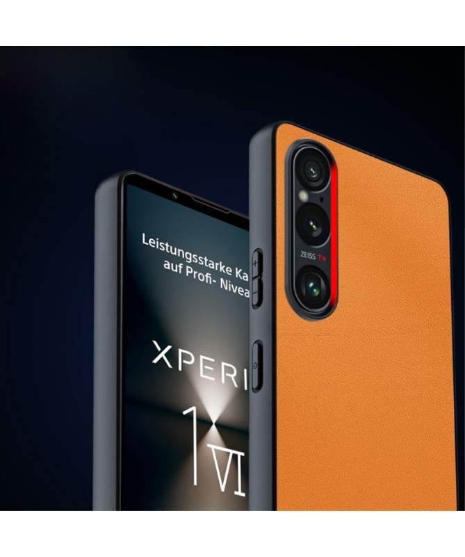 Coque Sony Xperia 1 VI en simili cuir ultra-mince