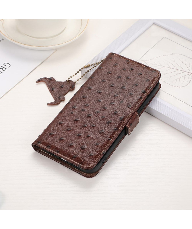 Housse Sony Xperia 1 VI Cuir Effet Peau d'Autruche