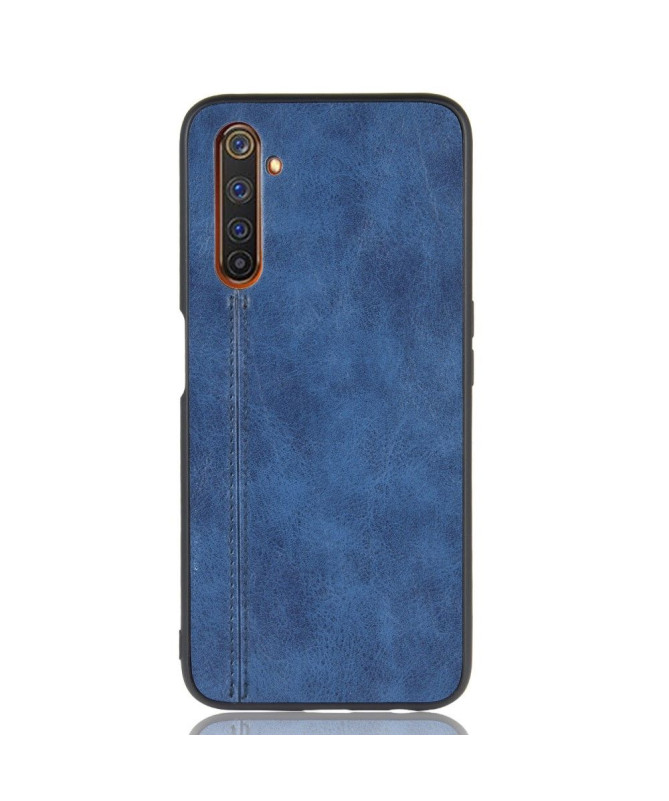 Coque Realme 6 Pro Effet Cuir Coutures