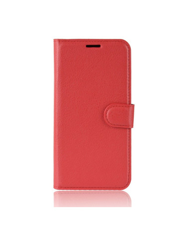 Housse Realme 6 Pro portefeuille style cuir - Rouge