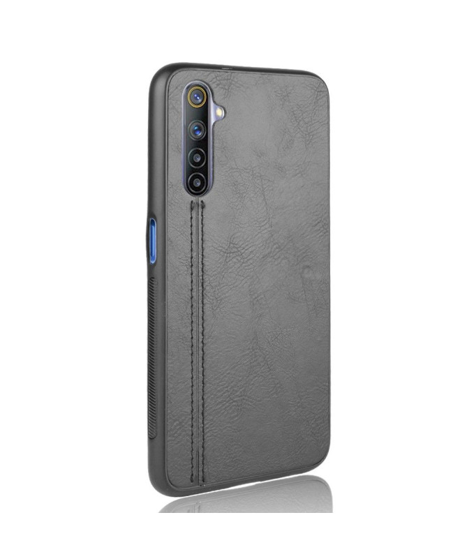 Coque Realme 6 Effet Cuir Coutures