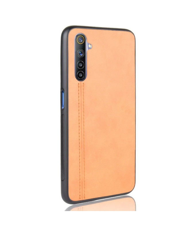 Coque Realme 6 Effet Cuir Coutures