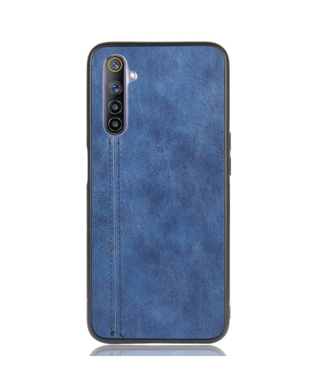 Coque Realme 6 Effet Cuir Coutures