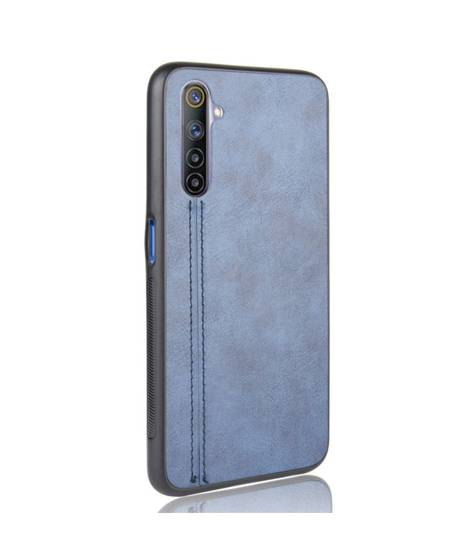 Coque Realme 6 Effet Cuir Coutures