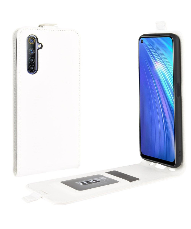 Housse Realme 6 simili cuir avec rabat vertical