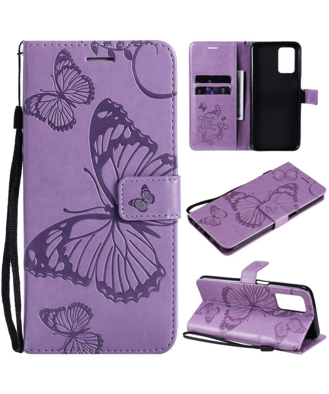 Housse Realme 8 5G Papillons fonction support