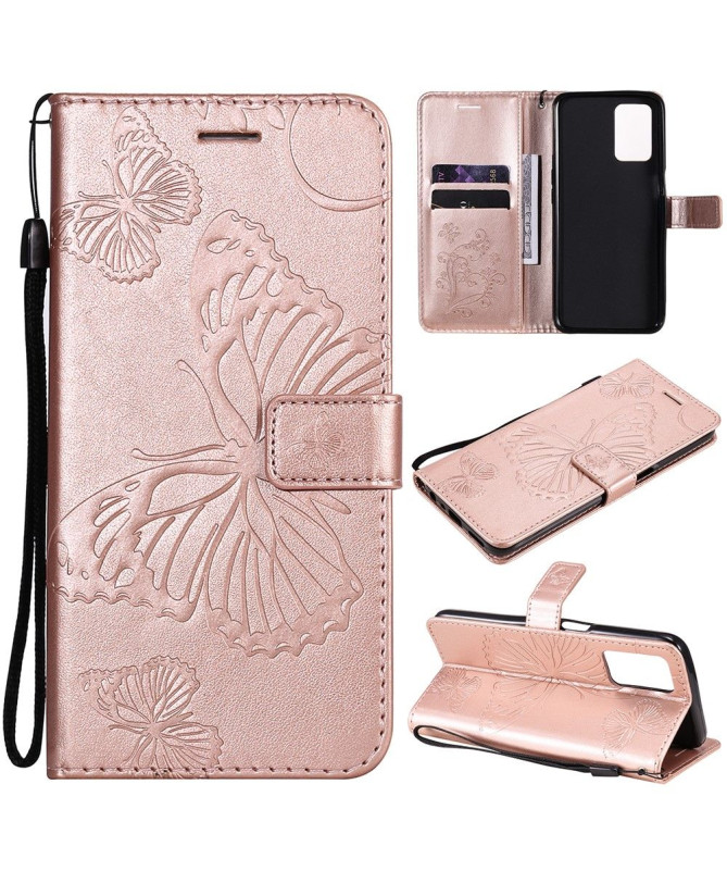 Housse Realme 8 5G Papillons fonction support